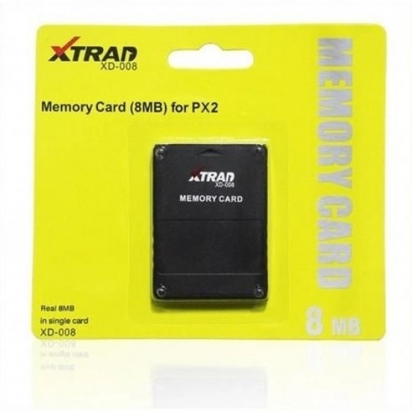 MEMORY CARD PARA PLAYSTATION 2 DE 8 MB XTRAD XD008