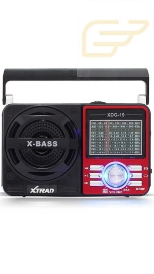CAIXA DE SOM RETRO RADIO XTRAD XDG-19