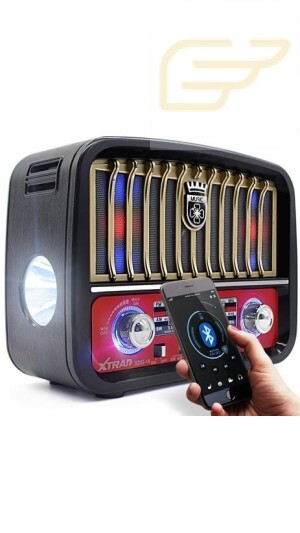 CAIXA DE SOM RETRO RADIO XTRAD XDG-16
