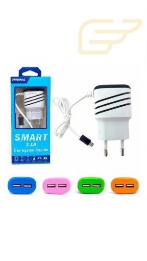 KIT CARREGADOR PARA CELULAR SMART