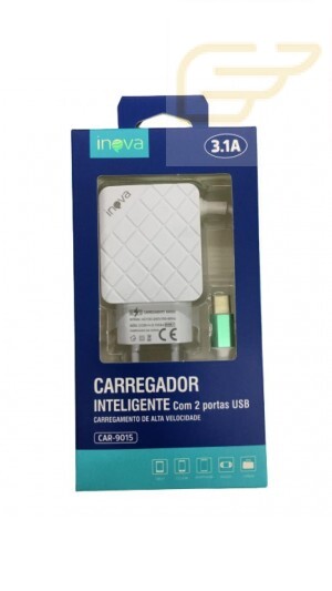 CARREGADOR MICRO USB 3.1A INOVA CAR-9015