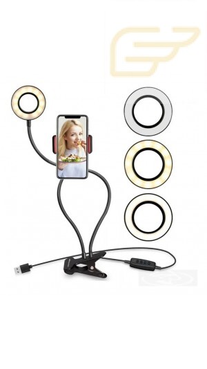 RING LIGHT COM SUPORTE DE MESA AJUSTAVEL XTRAD CH0455