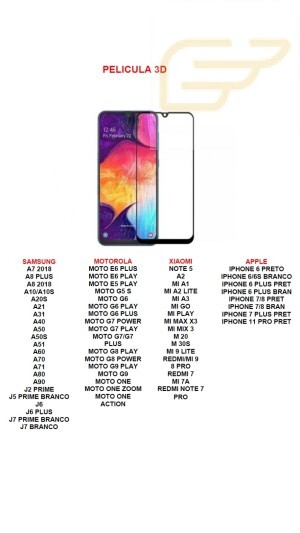 (SEM TROCA) PELICULA DE VIDRO 9D YL GLASS
