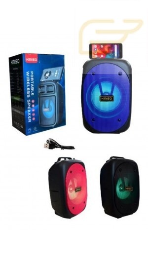 CAIXA DE SOM BLUETOOTH COM SUPORTE PARA CELULAR KIMISO KM-2002