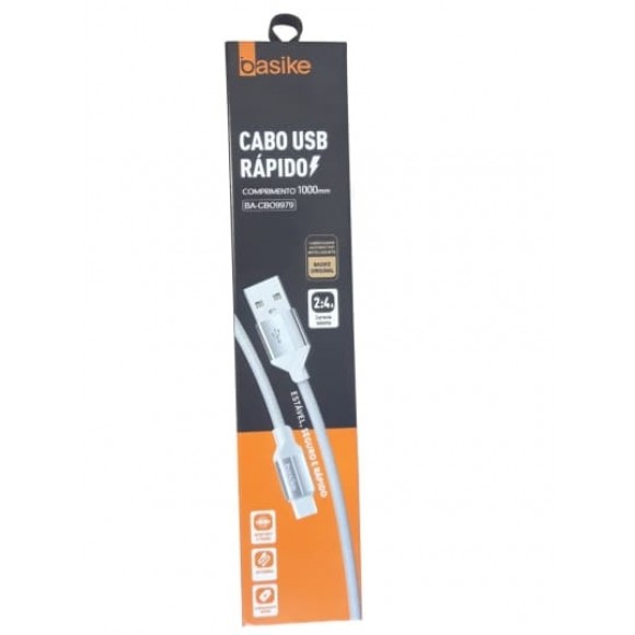 CABO MICRO USB V8 BASIKE 2.4A BA-CBO9979
