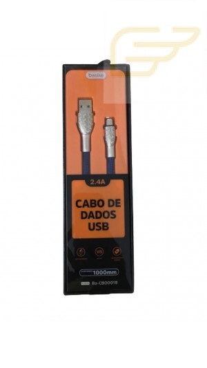 CABO DE DADOS USB V8 BASIKE 2.4A BA-CBO0018