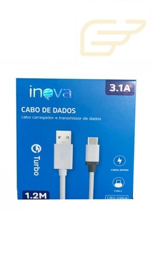CABO DE DADOS 1.2M 3.1A TIPO C INOVA CBO-5964