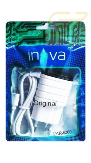 CARREGADOR V8 2.1A INOVA CAR-8200