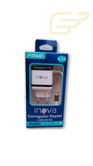 CARREGADOR RÁPIDO MICRO USB V8 INOVA CAR-G5162