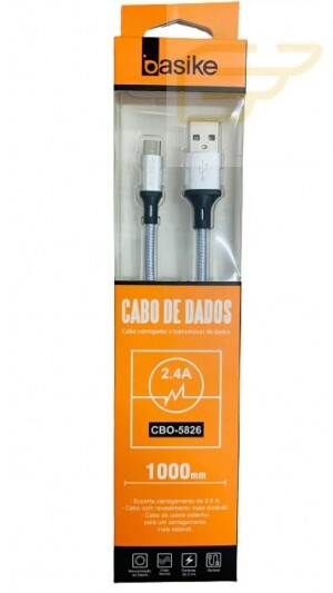 CABO MICRO USB V8 BASIKE 2.4A CBO-5826