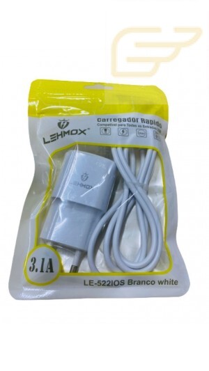 CARREGADOR LIGHTNING 3.1 LEHMOX LE-522