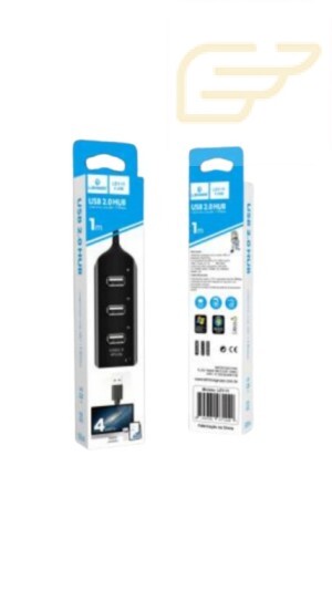 HUB USB COM 4 PORTAS 2.0 LEHMOX LEY-11