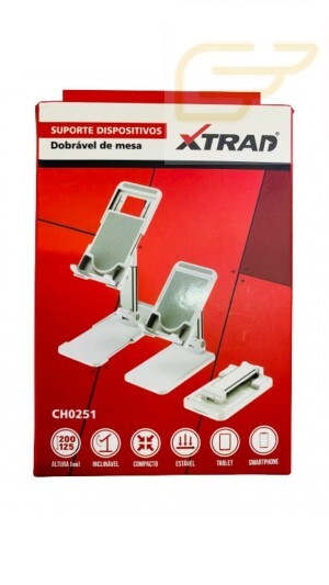 SUPORTE DOBRAVEL DE MESA PARA CELULAR E TABLET XTRAD CH0251