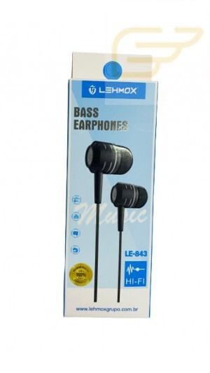 FONE DE OUVIDO COM MICROFONE LEHMOX LE-843