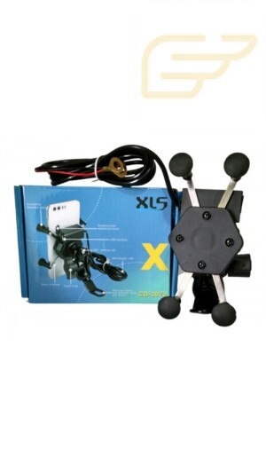 SUPORTE DE TELEFONE E CARREGADOR PARA MOTOCICLETAS XLS