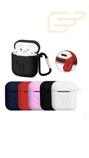 CASE PARA AIRPODS DE SILICONE COM PRESILHA