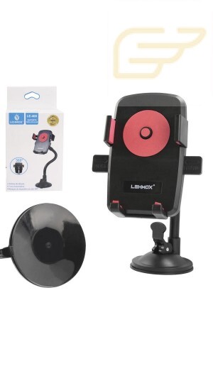 SUPORTE PARA CELULAR COM VENTOSA LEHMOX LE-400