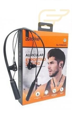 FONE DE OUVIDO AURICULAR ESPORTIVO SEM FIO BASIKE BA-FON6669