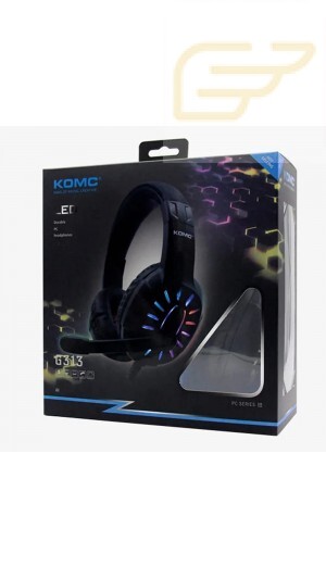 FONE DE OUVIDO GAMER USB COM LED KOMC G313