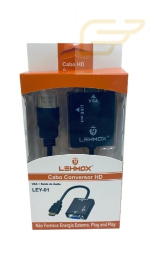 CABO CONVERSOR HD HDMI PARA VGA LEHMOX LEY-01