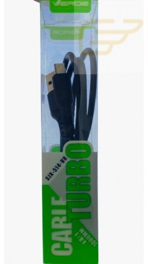 CABO MICRO USB V8 2.1A VERDE SJX-514-V8