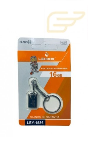 PEN DRIVE MINI CHAVEIRO 16GB LEHMOX LEY-1586