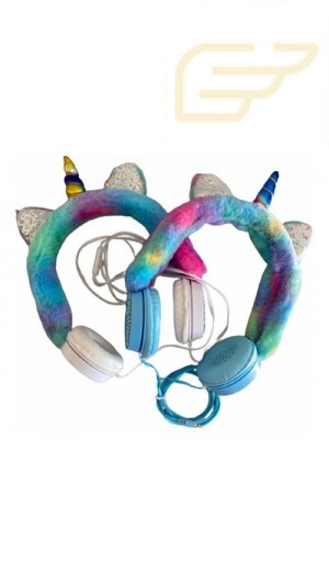 FONE DE OUVIDO DE UNICORNIO COM FIO AH-007