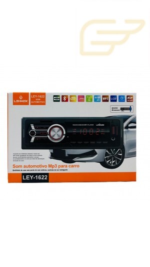 SOM AUTOMOTIVO COM BLUETOOTH LEHMOX LEY-1622
