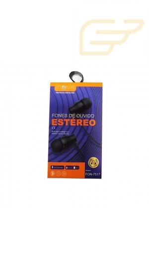 FONE DE OUVIDO ESTEREO P2 INOVA FON-7517