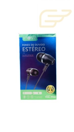 FONE DE OUVIDO P2 ESTEREO INOVA FON-9922