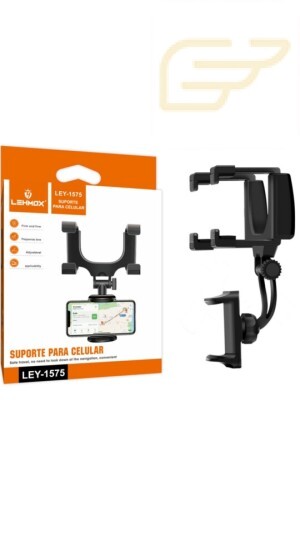 SUPORTE PARA CELULAR PARA RETROVISOR INTERNO LEHMOX LEY-1575
