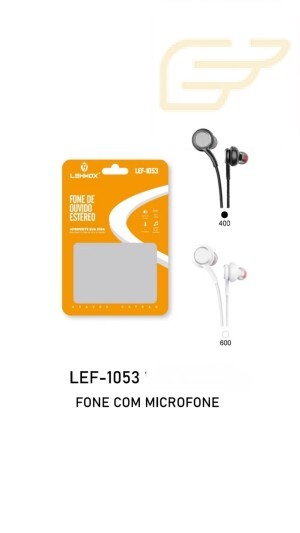 FONE DE OUVIDO ESTEREO LEHMOX LEF-1053