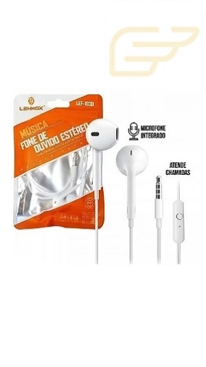 FONE DE OUVIDO COM MICROFONE LEHMOX LEF-1030