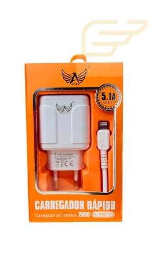 CARREGADOR 2USB LIGHTNING 5.1A ALTOMEX AL-5902-5G