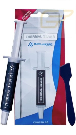 SERINGA DE PASTA TERMICA THERMAL SILVER 5G IMPLASTEC PATS0005PC