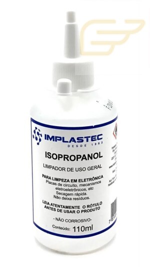 FRASCO DE ALCOOL ISOPROPILICO 110ML IMPLASTEC PAIP0110