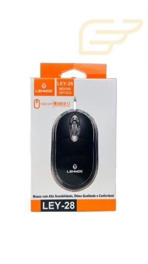 MOUSE OPTICO COM CABO USB LEHMOX LEY-28