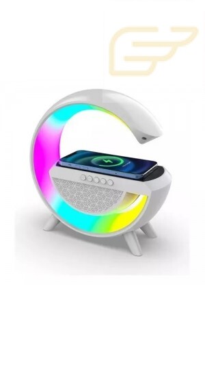 CAIXA DE SOM BLUETOOTH COM LED E CARREGADOR POR INDUCAO BT 2301