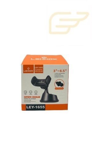 SUPORTE PARA CELULAR COM VENTOSA LEHMOX LEY-1655