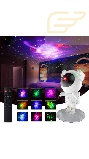 PROJETOR DE LUZES ESTRELAS E GALAXIAS DE ASTRONALTA COM CONTROLE XH0506