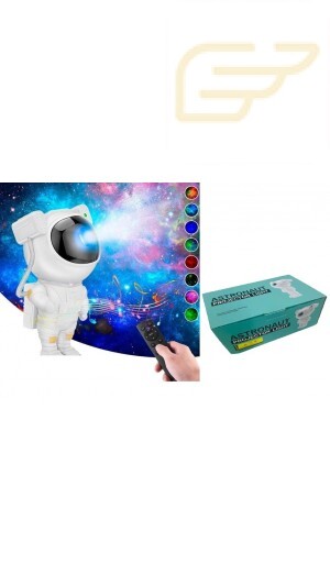 CAIXA DE SOM BLUETOOTH COM PROJETOR DE LUZ DE ASTRONAUTA