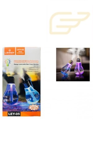 UMIDIFICADOR FORMATO DE LAMPADA COM LED LEY-05