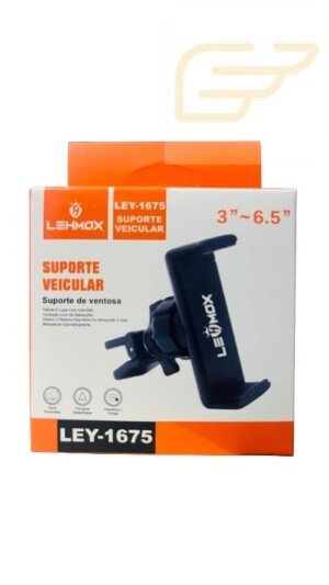 SUPORTE VEICULAR PARA CELULAR LEHMOX LEY-1675