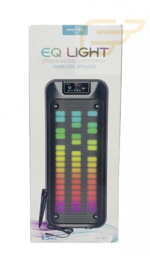 CAIXA DE SOM BLUETOOTH RGB 6.5X2 POLEGADAS COM MICROFONE  KAPBOM GTS-1852