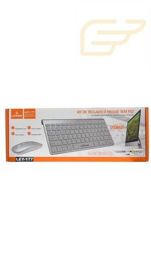 KIT TECLADO E MOUSE SEM FIO BLUETOOTH/2.4G LEHMOX LEY-177