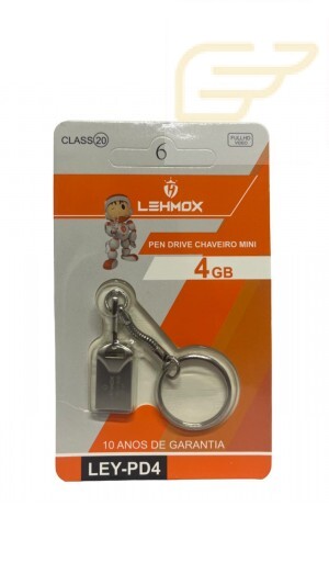 PEN DRIVE MINI CHAVEIRO 4GB LEHMOX LEY-PD4