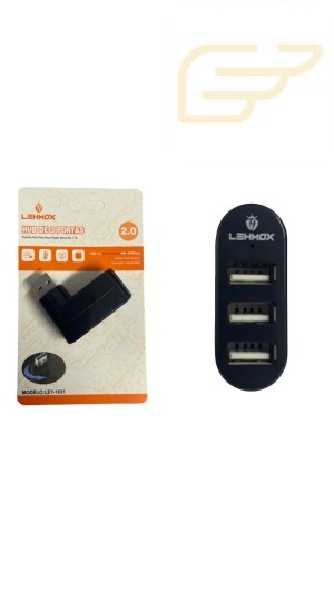 HUB COM 3 USB LEHMOX LEY-1831