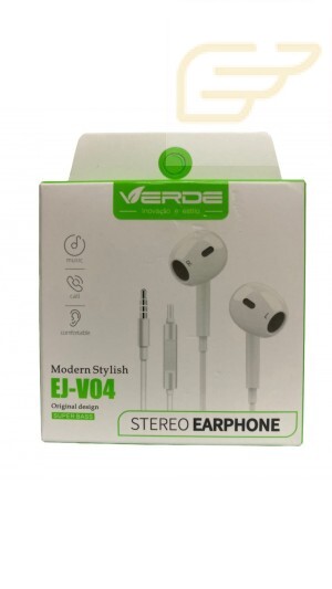 FONE DE OUVIDO COM FIO EARPHONES P2 3,5MM ALTA RESOLUÇÃO VERDE EJ-V04