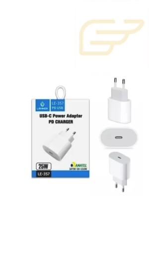 FONTE USB C 25W LEHMOX LE-357FUNTE