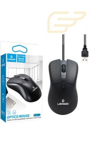 MOUSE OPTICO COM FIO USB LEHMOX LEY-1505